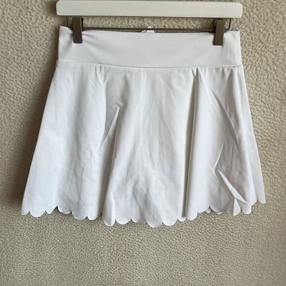 J Crew Scallop‎ Active Skort Skirt Womens Medium White - Picture 5 of 8